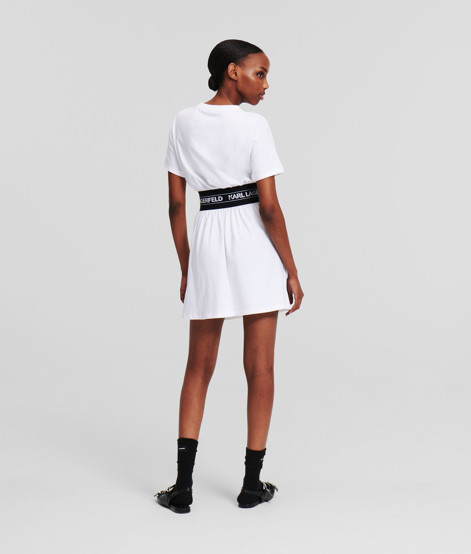 (image for) Resilient KARL LOGO TAPE T-SHIRT DRESS